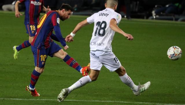 开云在线直播-梅西纪录赛梅开二度，巴萨只差马竞4分